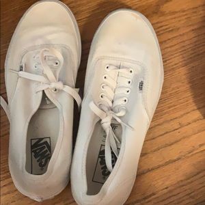 unisex white tie vans